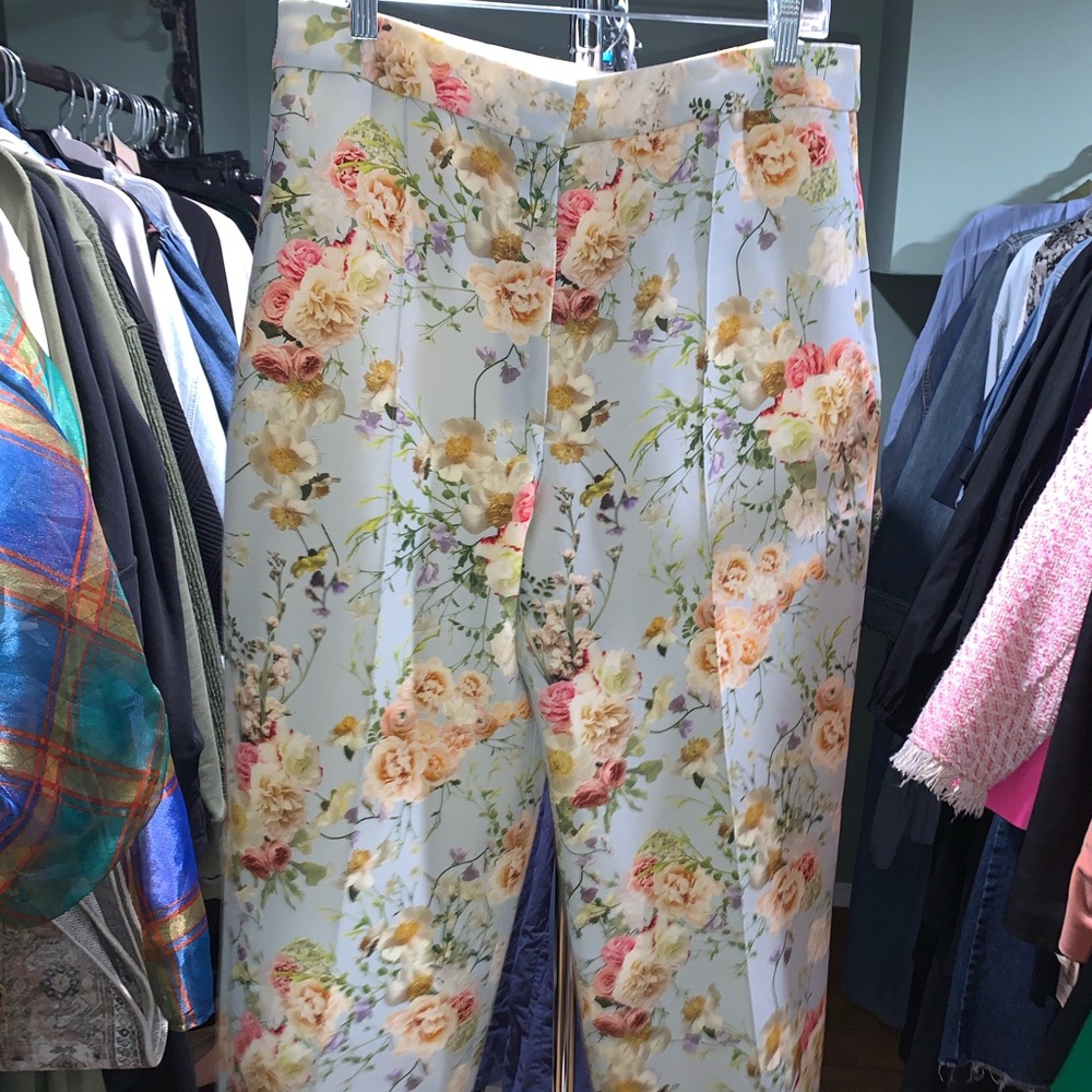 Adam Lippes Floral Pants